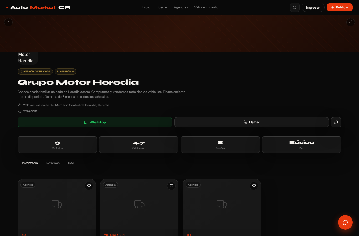 Explorar el directorio de agencias — paso 2